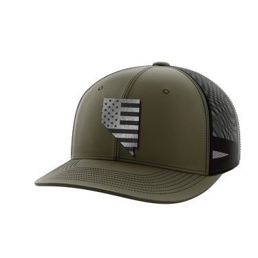 Nevada United Hats Hat Greater Half OD Green/Black Black Leatherette Nevada
